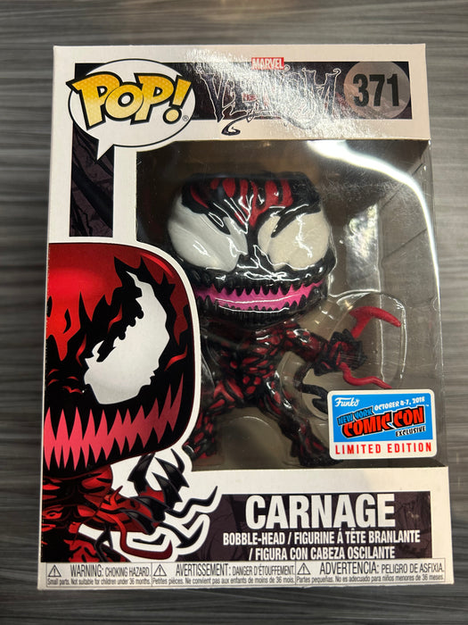 Funko POP! Marvel: Venom - Carnage (2018 NYCC)(Damaged Box) #371