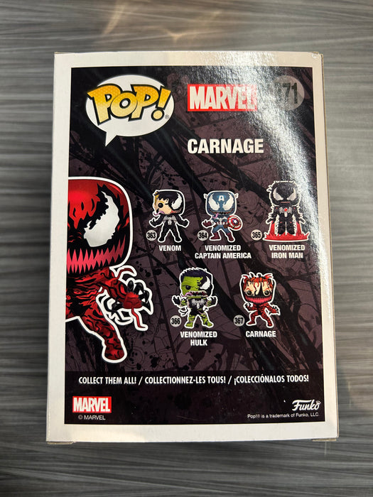 Funko POP! Marvel: Venom - Carnage (2018 NYCC)(Damaged Box) #371