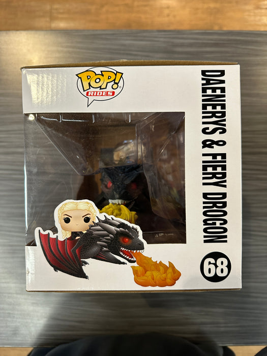 Funko POP Rides! Game Of Thrones: Daenerys & Fiery Drogon (Damaged Box) #68