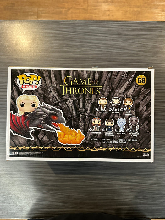 Funko POP Rides! Game Of Thrones: Daenerys & Fiery Drogon (Damaged Box) #68