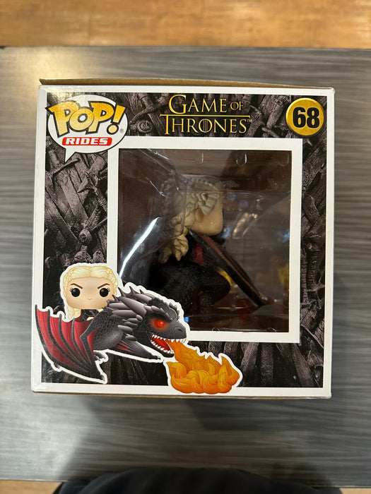 Funko POP Rides! Game Of Thrones: Daenerys & Fiery Drogon (Damaged Box) #68