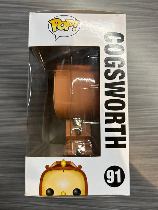 Funko POP! Disney: Cogsworth (Damaged Box*) #91