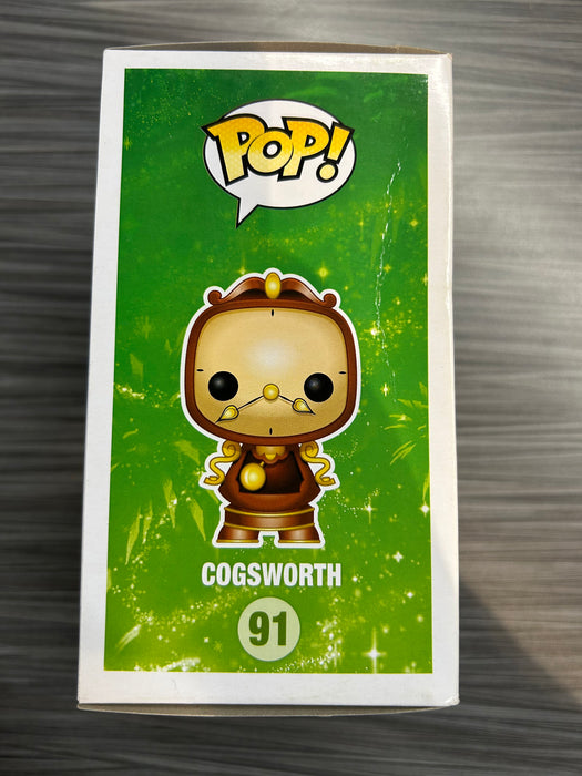 Funko POP! Disney: Cogsworth (Damaged Box*) #91