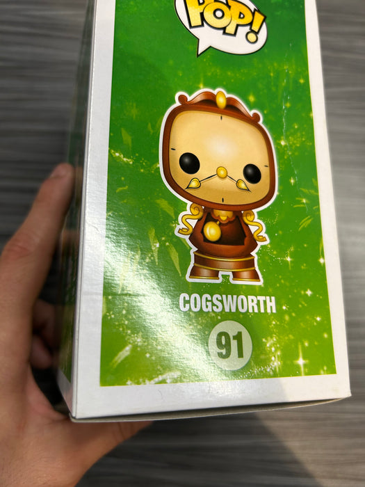 Funko POP! Disney: Cogsworth (Damaged Box*) #91