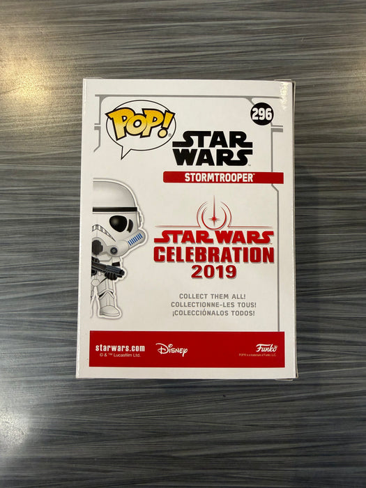 Funko POP! Star Wars: Stormtrooper (2019 Star Wars Celebration 2500 Pcs)(Damaged Box) #296