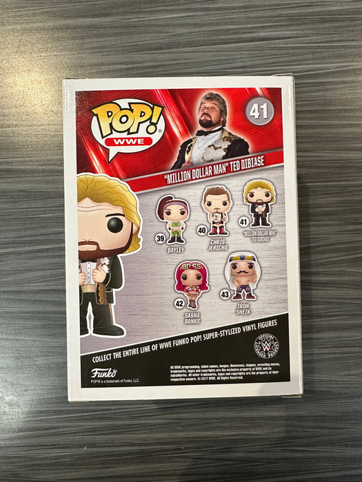 Funko POP! WWE: "Million Dollar Man" Ted DiBiase [Green Sig.] (Signed/ Ted DiBiase/JSA) #41