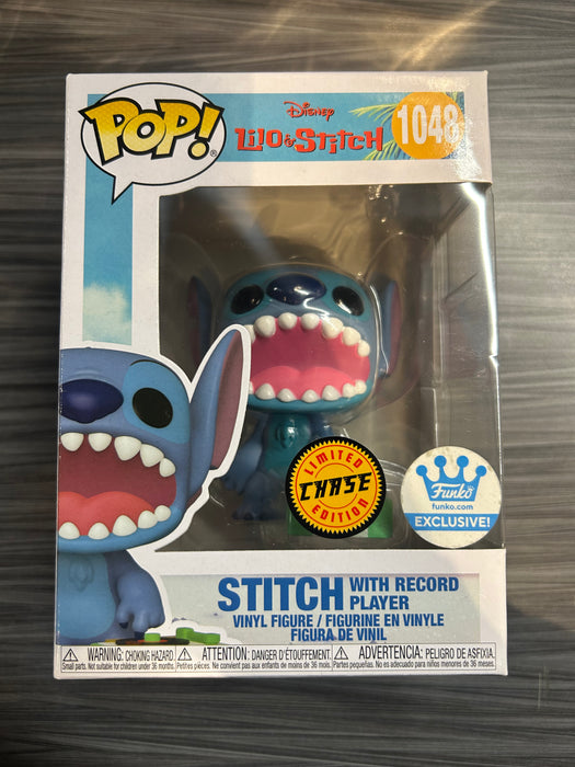 Funko POP! Lilo & Stitch - Stitch [with record player](CHASE)(Funko)(Damaged Box)[C] #1048