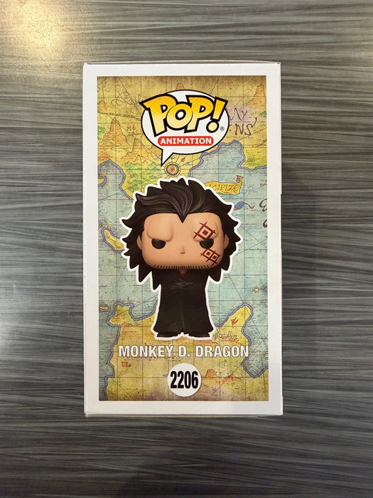 Funko POP! Animation: One Piece - Monkey. D. Dragon (Funko Sticker/Chronotoys Exclusive)(CHASE)(Damaged Box) #2206