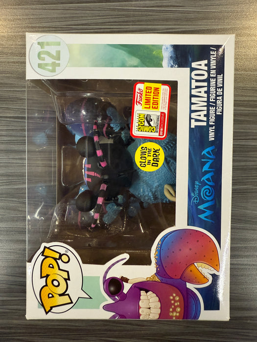 Funko POP! Disney: Moana - Tamatoa (With GiTD Sticker)(2018 SDCC)(Damaged Box) #421