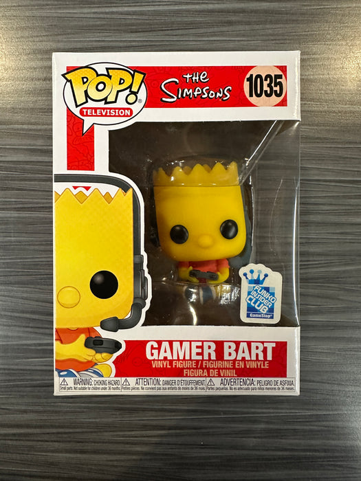 Funko POP! Television: The Simpsons - Gamer Bart (GameStop)(Damaged Box) #1035