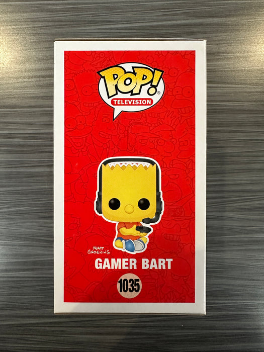 Funko POP! Television: The Simpsons - Gamer Bart (GameStop)(Damaged Box) #1035