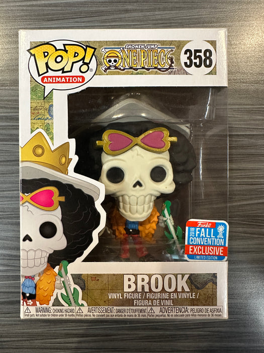 Funko POP! Animation: One Piece - Brook (2018 Fall Convention)(Damaged Box) #358