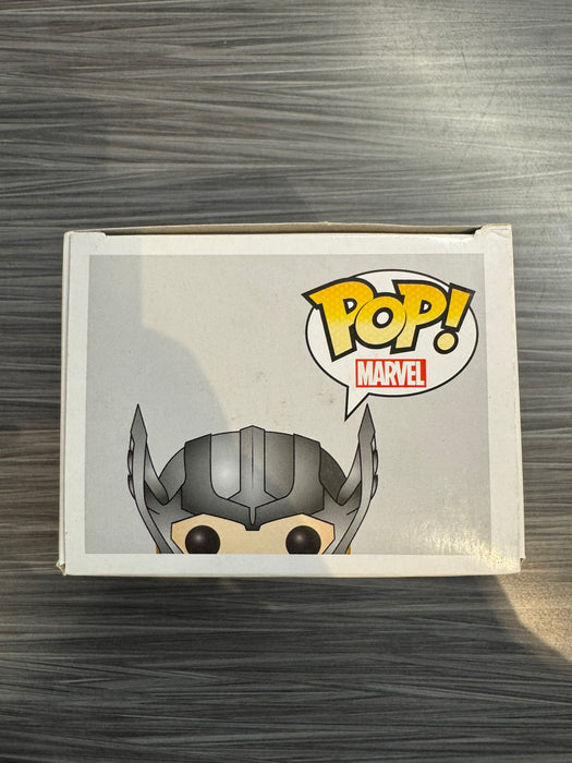 Funko POP! Marvel: Thor w/ Helmet [Missing Sticker] (Damaged Box) #38