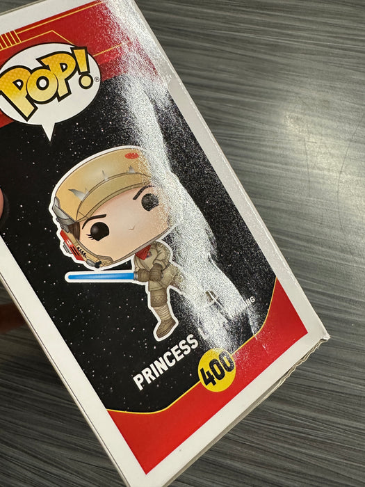Funko POP! Star Wars: Princess Leia (Jedi Training)(2020 Fall Convention)(Damaged Box) [A] #400