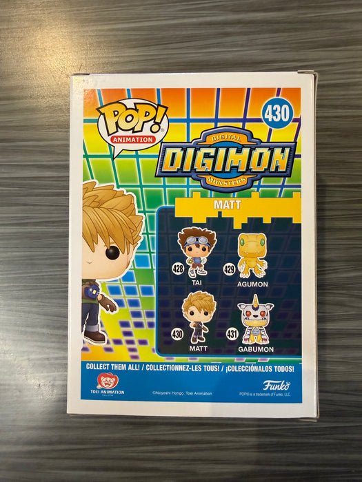 Funko POP! Animation: Digimon - Matt (Damaged Box)[B] #430