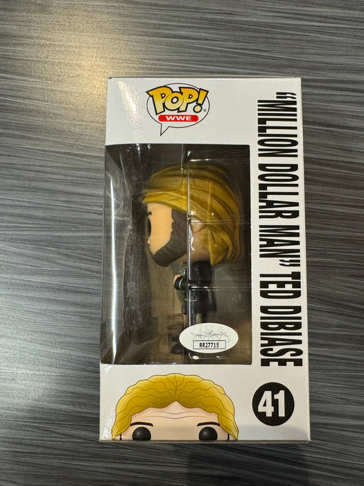 Funko POP! WWE: "Million Dollar Man" Ted DiBiase [White Sig.] (Signed/ Ted DiBiase/JSA) #41