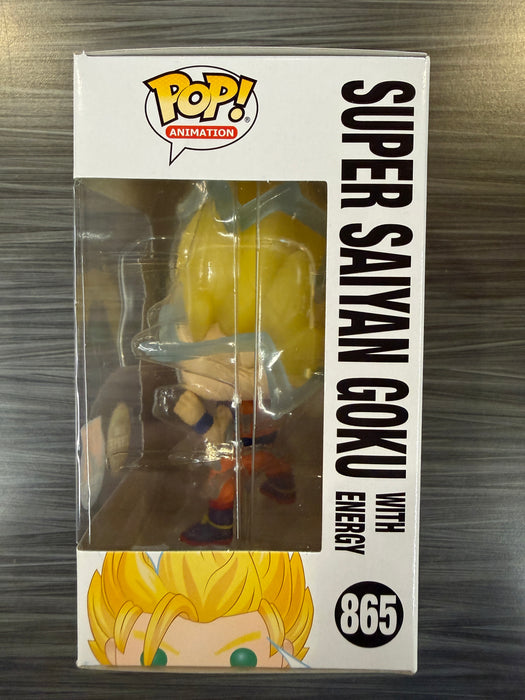 Funko POP! Animation: Dragon Ball Z - Super Saiyan Goku (PX Previews)(GiTD)(CHASE)(Damaged Box)[A] #865