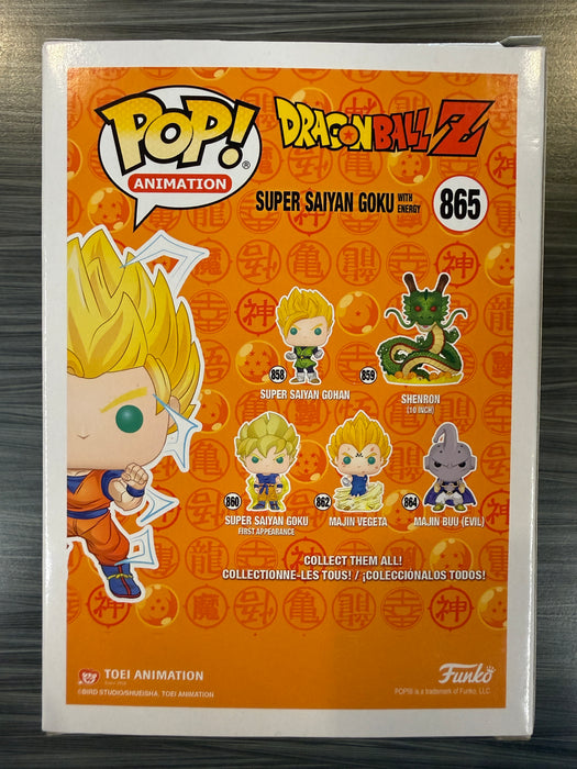 Funko POP! Animation: Dragon Ball Z - Super Saiyan Goku (PX Previews)(GiTD)(CHASE)(Damaged Box)[A] #865