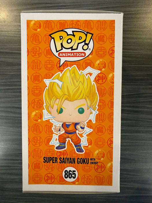 Funko POP! Animation: Dragon Ball Z - Super Saiyan Goku (PX Previews)(GiTD)(CHASE)(Damaged Box)[B] #865