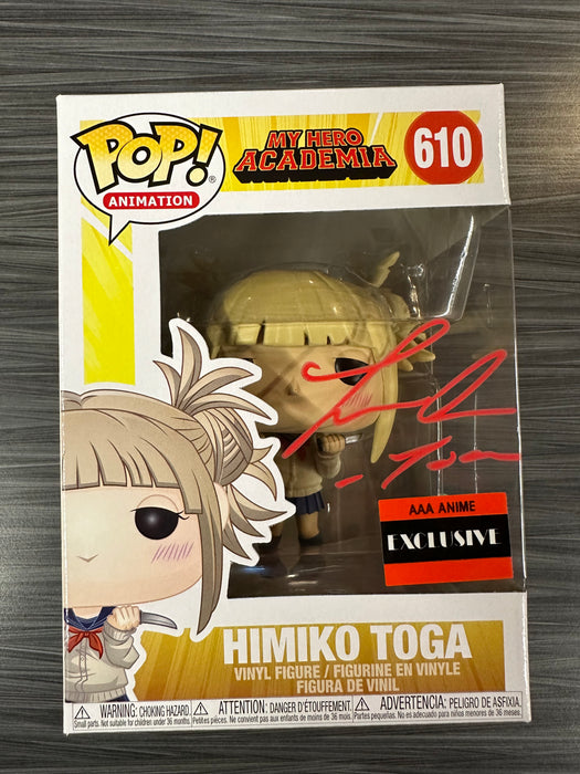 Funko POP! Animation: My Hero Academia - Himiko Toga (Signed/Leah Clark/JSA)(AAA Anime) #610