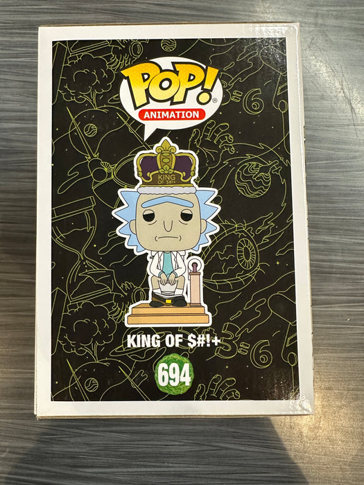 Funko POP! Animation: Rick And Morty - King of S#!+ [With Sound][6 Inch] (Damaged Box) [B] #694