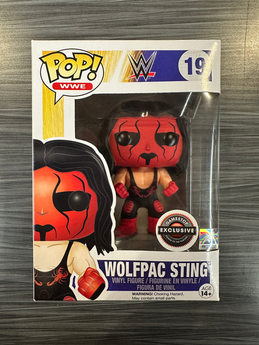Funko POP! WWE: Wolfpac Sting (GameStop)(Damaged Box) #19