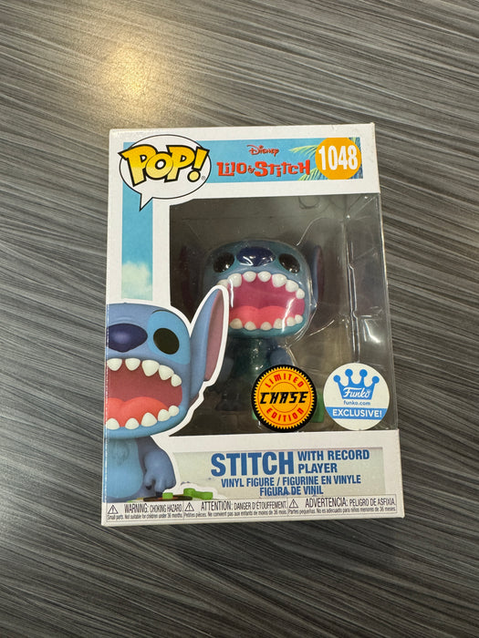 Funko POP! Lilo & Stitch - Stitch [with record player](CHASE)(Funko)(Damaged Box)[A] #1048