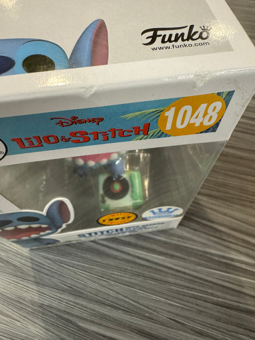 Funko POP! Lilo & Stitch - Stitch [with record player](CHASE)(Funko)(Damaged Box)[A] #1048