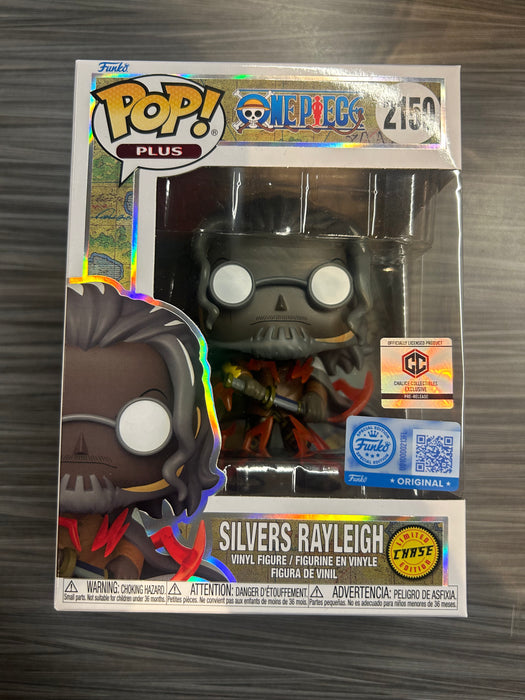 Funko POP! Animation PLUS: One Piece - Silvers Rayleigh (Funko Sticker/Pre-Release Chalice)(CHASE)(Damaged Box) #2150