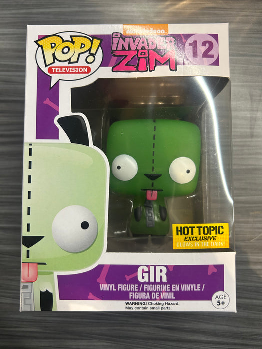 Funko POP! Television: Invader Zim - Gir (GiTD)(Hot Topic)(Damaged Box) #12