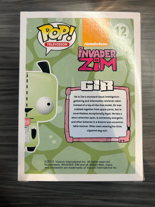 Funko POP! Television: Invader Zim - Gir (GiTD)(Hot Topic)(Damaged Box) #12