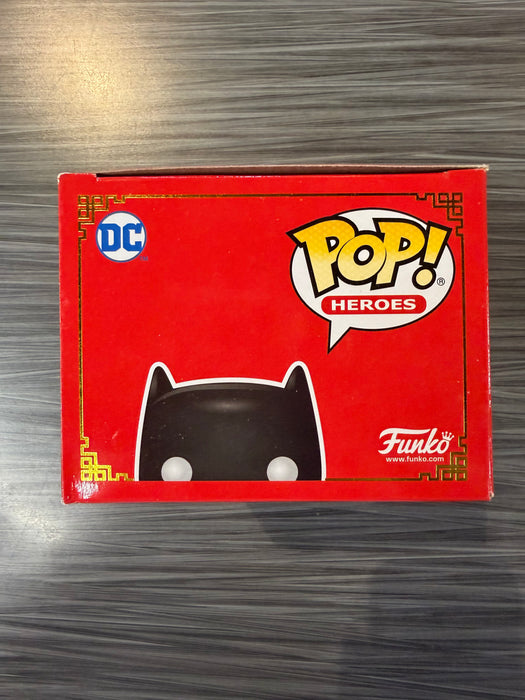 Funko POP! Heroes: DC - Batman (Metallic)(2021 Summer Convention)(Damaged Box) #374