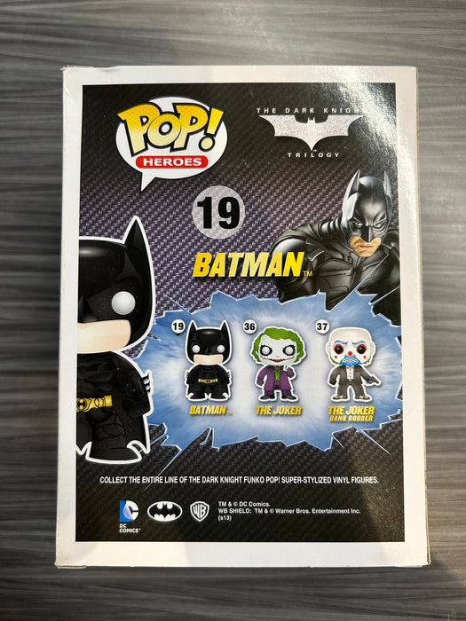 Funko POP! Heroes: The Dark Knight Trilogy - Batman (Damaged Box)[A] #19