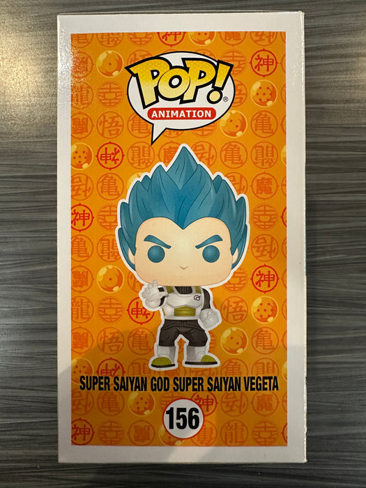 Funko POP! Animation: Dragon Ball Z - Super Saiyan God Super Saiyan Vegeta (GameStop)(Damaged Box) [B] #156