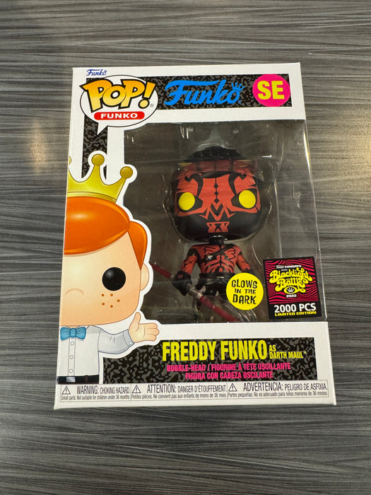 Funko POP! Funko: Freddy Funko As Darth Maul (GiTD)(Blacklight Battle)(2000 PCS)(Damaged Box)[B] #SE