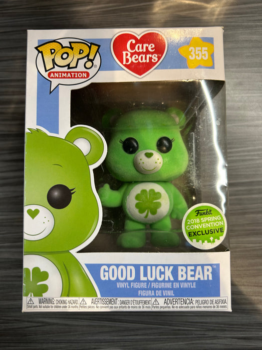 Funko POP! Animation: Care Bears - Good Luck Bear (2018 Spring Convention)(Damaged Box) #355