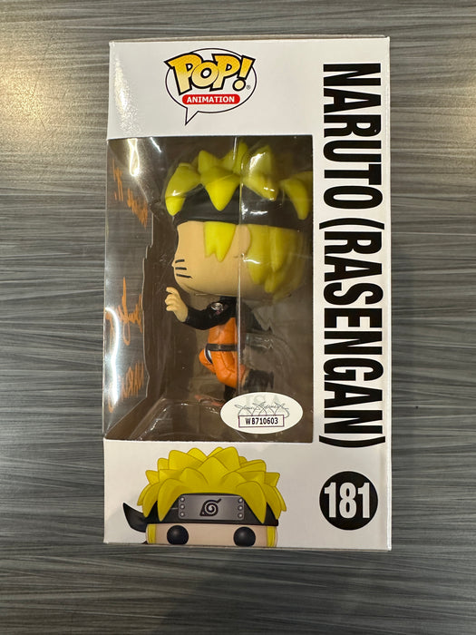 Funko POP! Animation: Naruto Shippuden - Naruto [Rasengan] (Signed/Maile Flanagan/JSA)(Damaged Box) #181