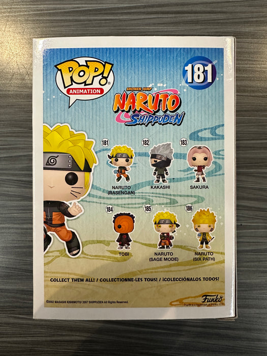 Funko POP! Animation: Naruto Shippuden - Naruto [Rasengan] (Signed/Maile Flanagan/JSA)(Damaged Box) #181