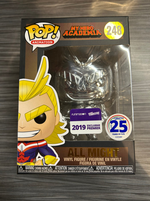 Funko POP! Animation: My Hero Academia - All Might (2019 NYCC)(Funimation)(Damaged Box) #248