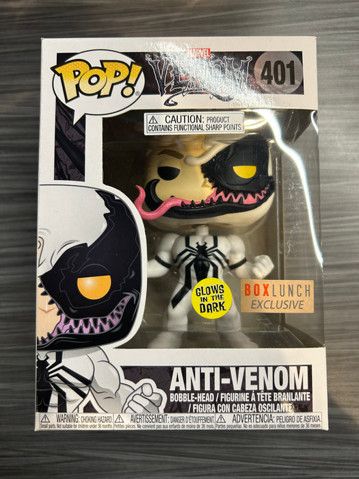 Funko POP! Marvel Venom: Anti-Venom (GiTD)(Boxlunch)(Damaged Box)[B] #401