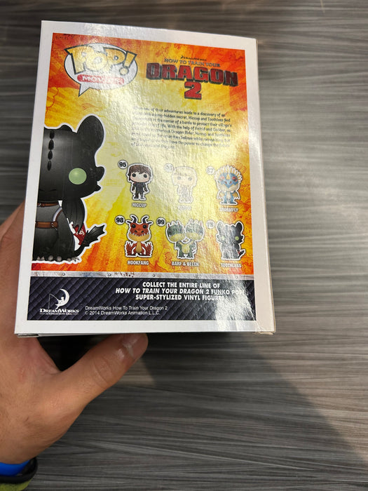 Funko POP! Movies: How To Train Your Dragon 2 - Toothless (Hot Topic Missing Sticker)(Damaged Box*) #100