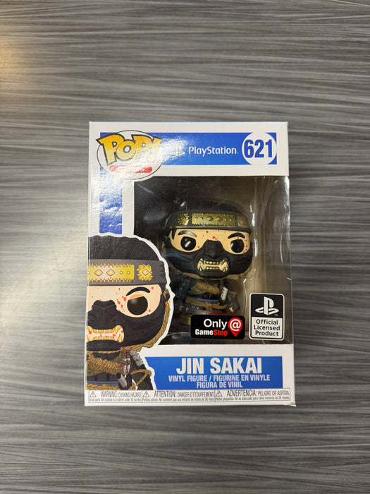 Funko POP! Games: Playstation - Jin Sakai [Bloody](GameStop)(Damaged Box*) #621