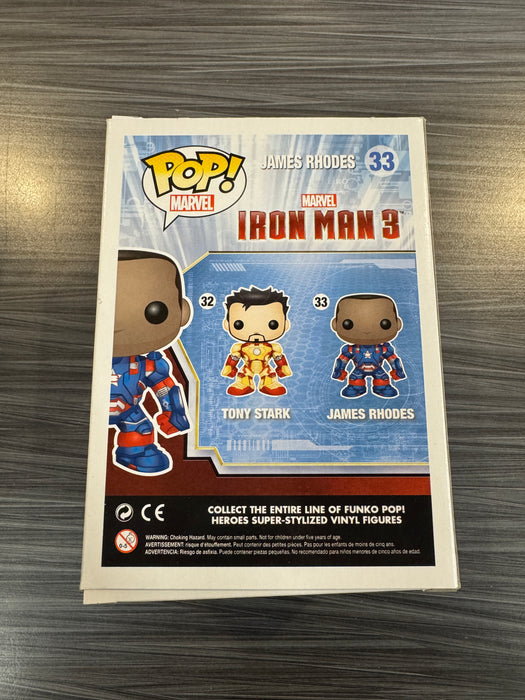 Funko POP! Marvel: Iron Man 3 - James Rhodes (2013 SDCC)(Damaged Box) #33