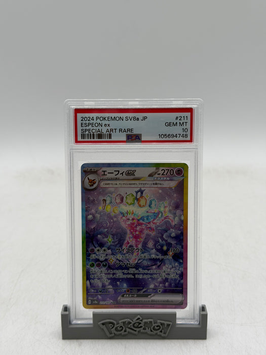 2024 POKEMON SV8a JP Espeon ex #211 Special Art Rare [GEM MT PSA 10]