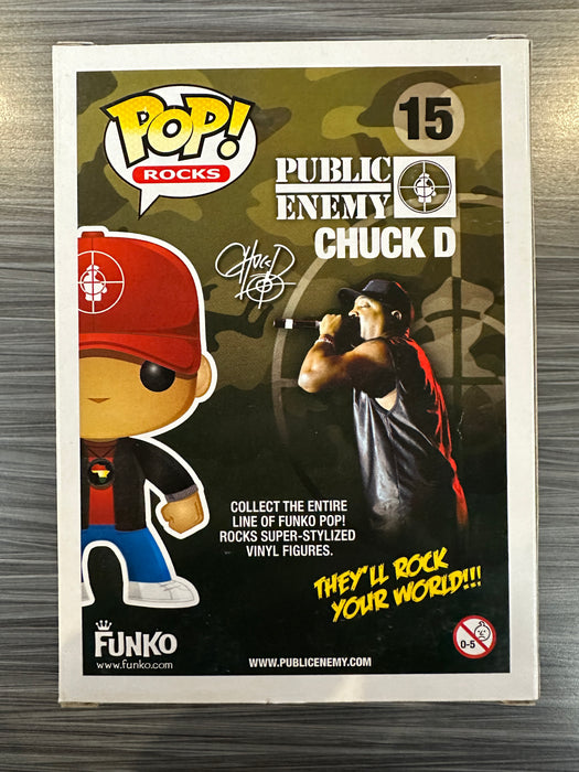 Funko POP! Rocks: Public Enemy - Chuck D (Damaged Box) #15
