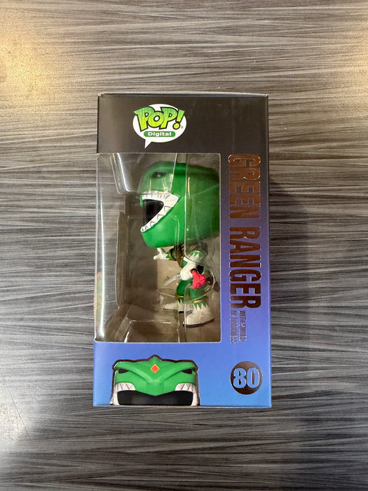 Funko POP! Digital: Mighty Morphin Power Rangers - Green Ranger with Sword of Darkness (NFT Release 999 PCS)(Damaged Box) #80