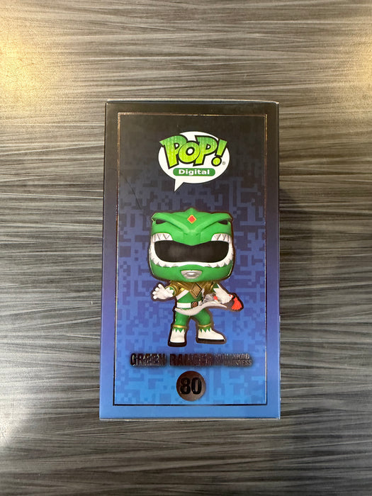 Funko POP! Digital: Mighty Morphin Power Rangers - Green Ranger with Sword of Darkness (NFT Release 999 PCS)(Damaged Box) #80