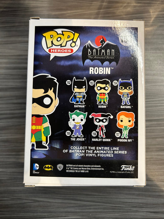 Funko POP! Heroes: Batman The Animated Series - Robin (Signed/Loren Lester/JSA)(Damaged Box) #153
