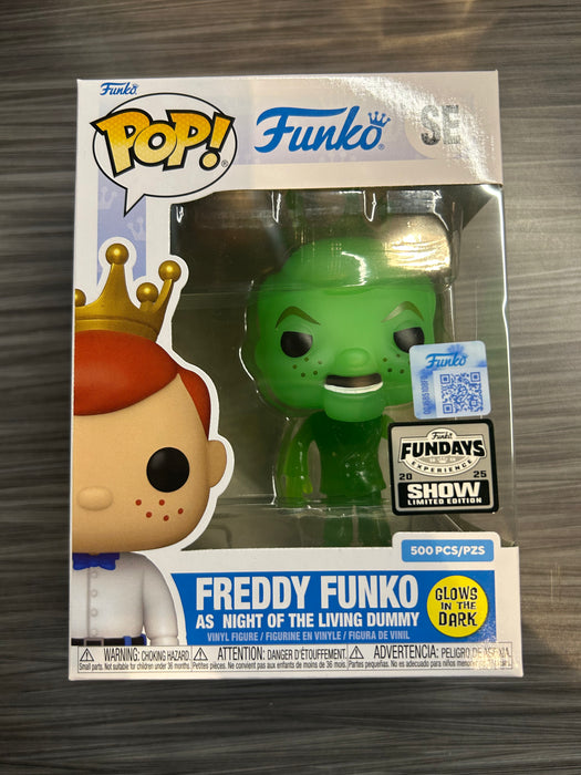 Funko POP! Funko: Freddy Funko As Night Of Living Dummy (GiTD)(2025 Fundays Show/500 PCS)(Damaged Box) #SE