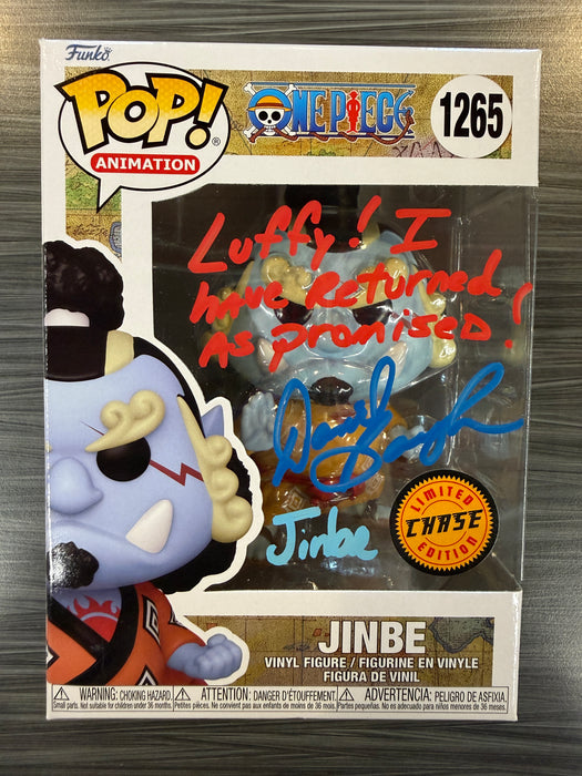 Funko POP! Animation: One Piece - Jinbe (CHASE)(Signed/Daniel Baugh/JSA) #1265